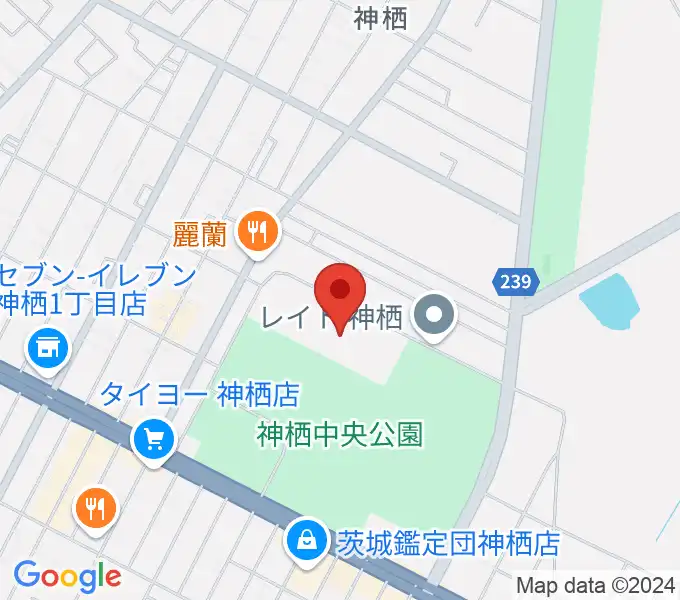 かみす防災アリーナの地図