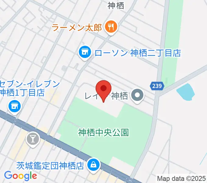 かみす防災アリーナの地図