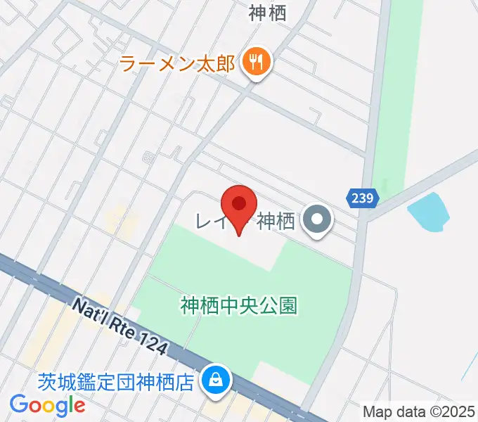 かみす防災アリーナの地図