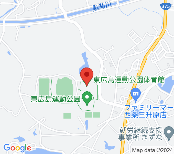 東広島運動公園体育館の場所