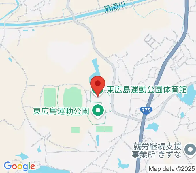 東広島運動公園体育館の地図