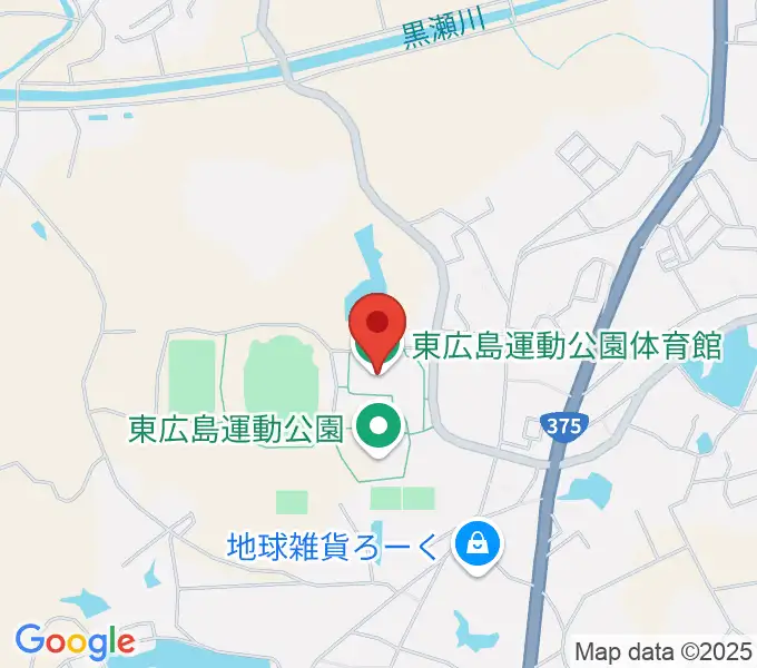 東広島運動公園体育館の地図