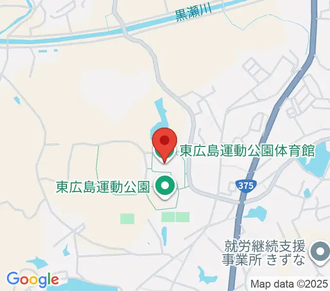 東広島運動公園体育館の地図