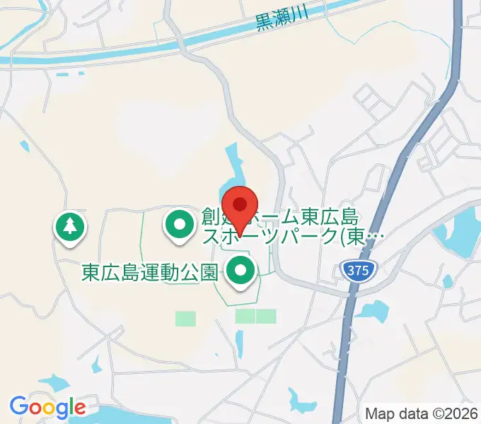 東広島運動公園体育館の地図