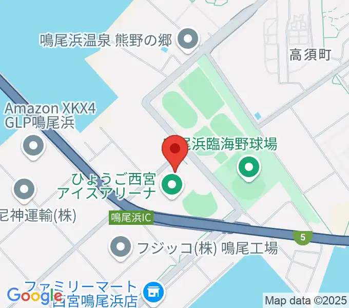 ライフパートナーアリーナの地図
