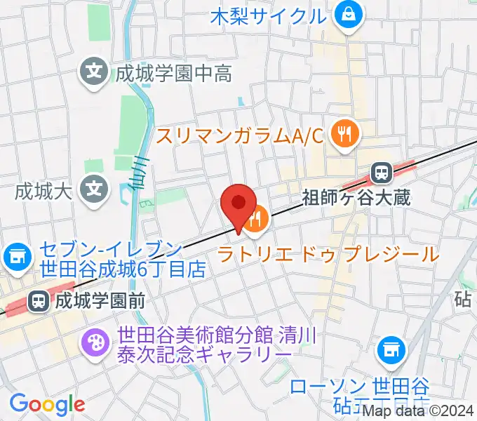 アブリールスタジオの地図