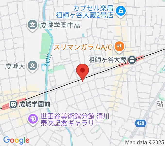 アブリールスタジオの地図