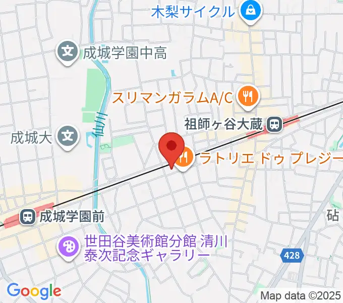 アブリールスタジオの地図