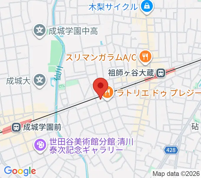 アブリールスタジオの地図
