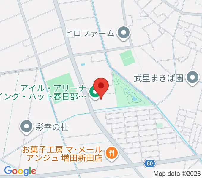 アイル･アリーナ ウイング・ハット春日部の地図