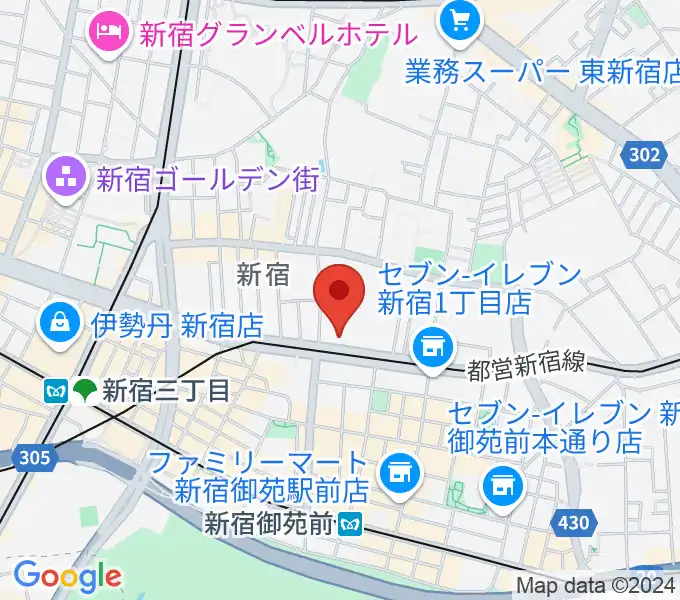 新宿アットシアターの地図