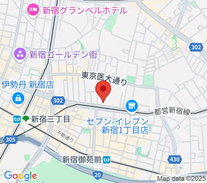 新宿アットシアターの地図