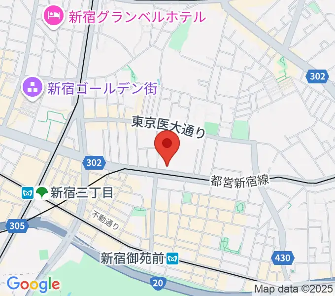 新宿アットシアターの地図