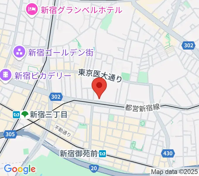新宿アットシアターの地図