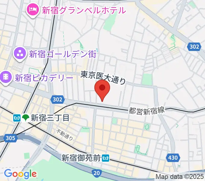 新宿アットシアターの地図