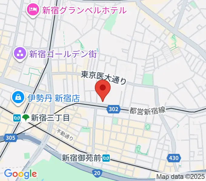 新宿アットシアターの地図