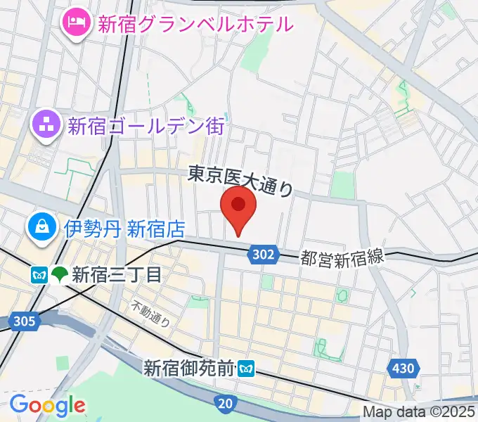 新宿アットシアターの地図
