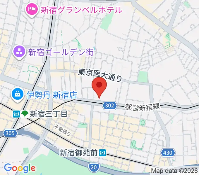 新宿アットシアターの地図