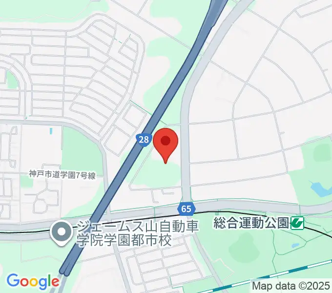 G7スタジアム神戸の地図