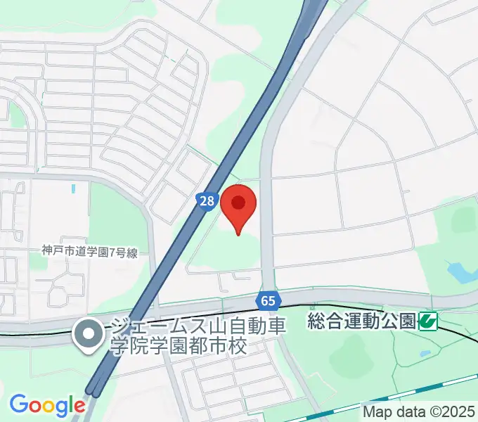 G7スタジアム神戸の地図