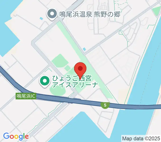 鳴尾浜臨海野球場の地図