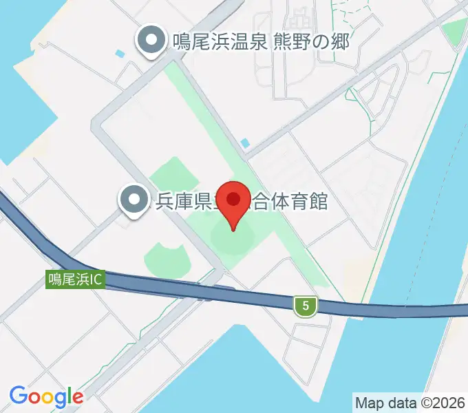 鳴尾浜臨海野球場の地図