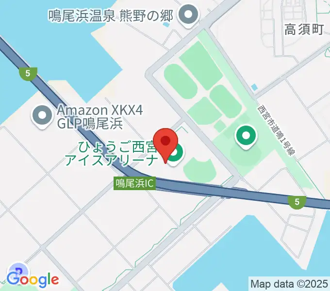ひょうご西宮アイスアリーナの地図