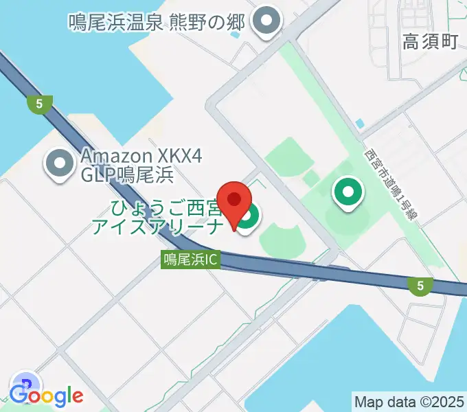 ひょうご西宮アイスアリーナの地図