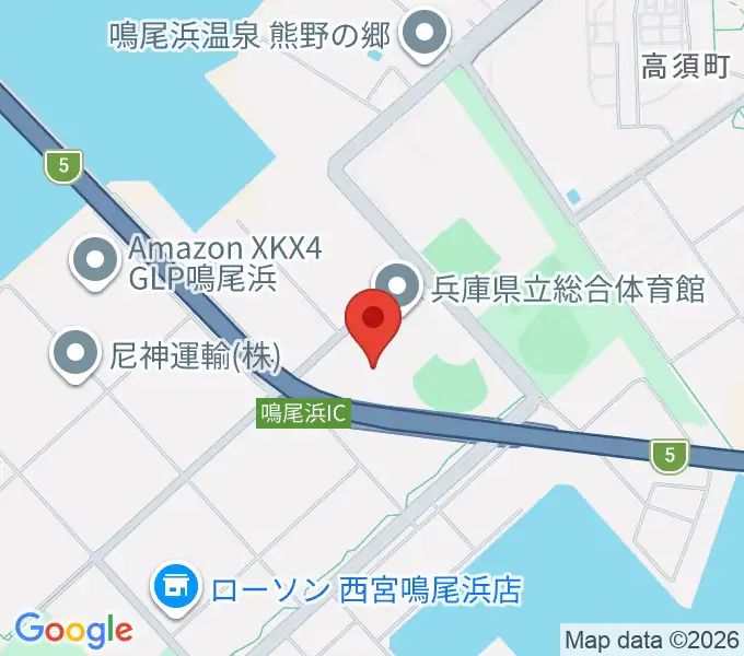 ひょうご西宮アイスアリーナの地図