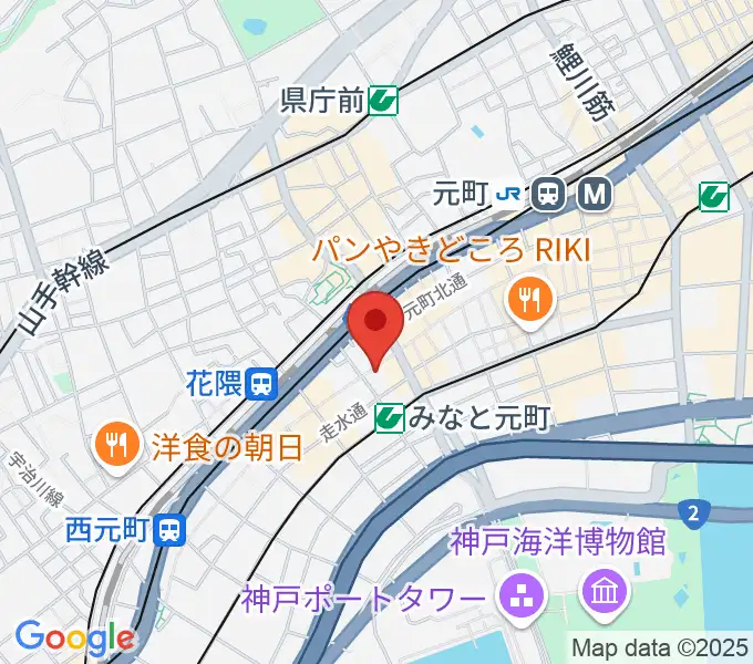 元町映画館の地図