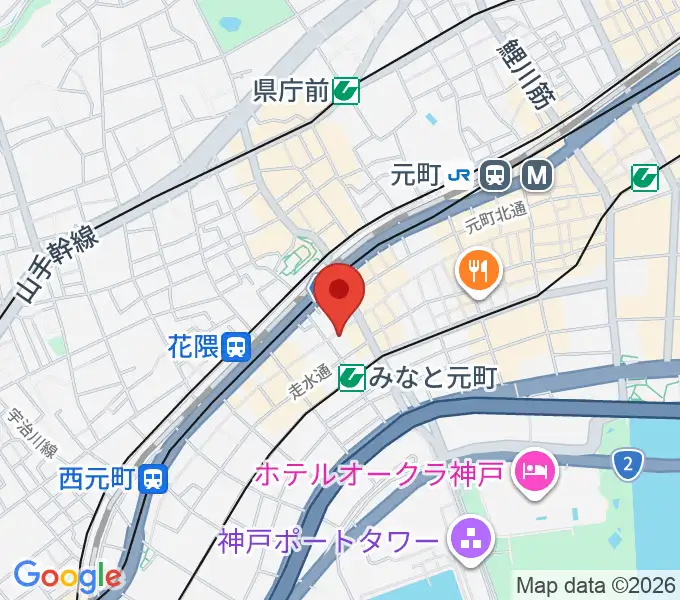 元町映画館の地図