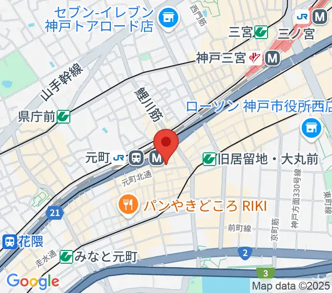 汎芽舎の地図