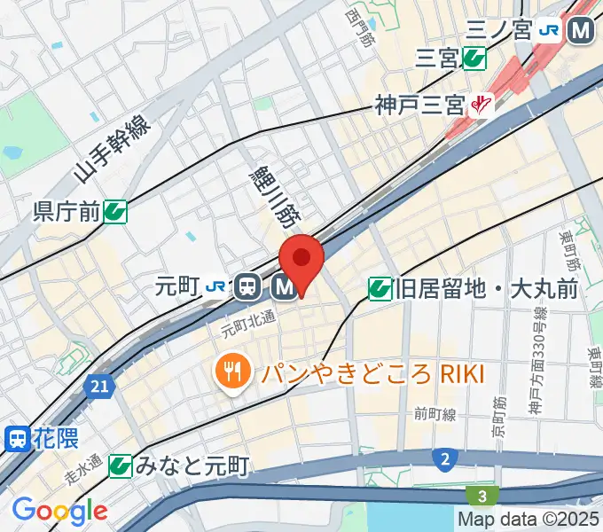 汎芽舎の地図