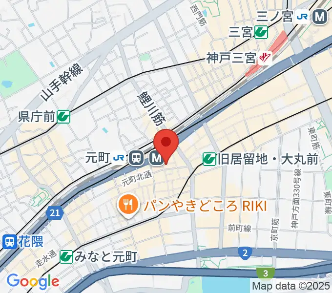 汎芽舎の地図