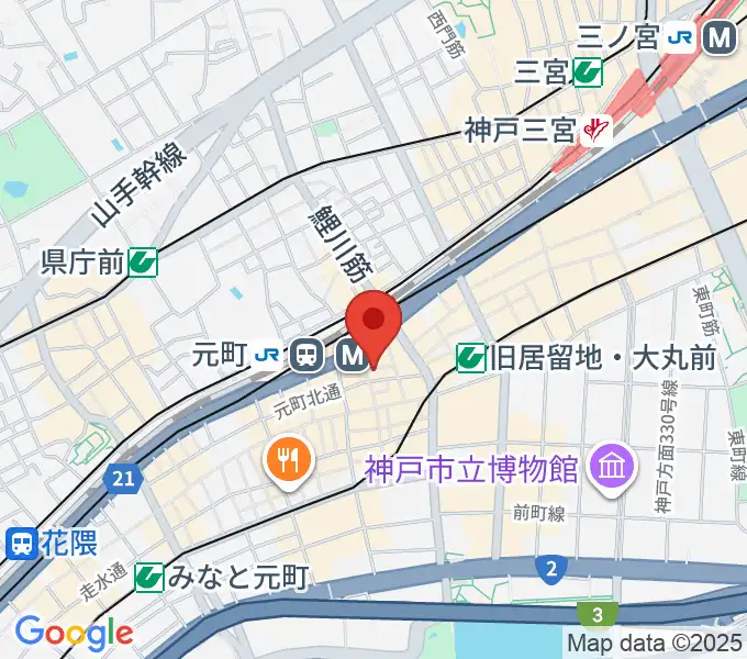 汎芽舎の地図