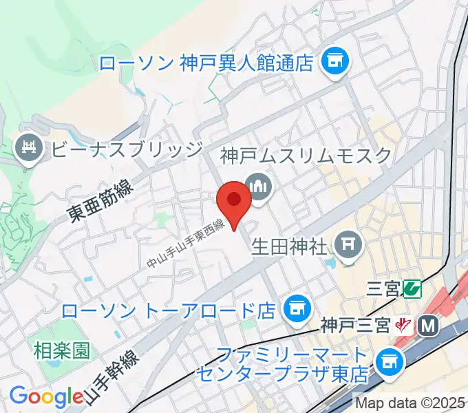北野工房のまちの地図