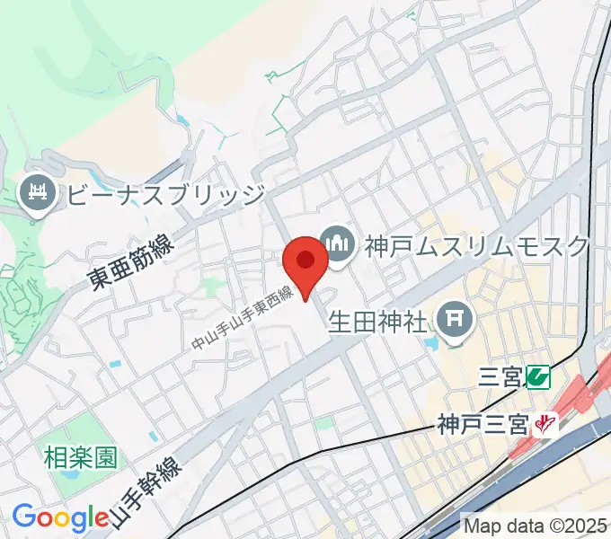 北野工房のまちの地図