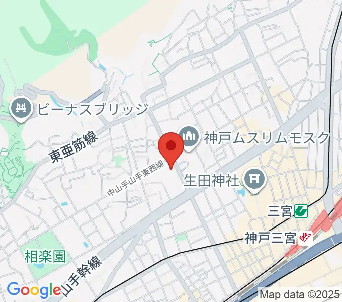 北野工房のまちの地図