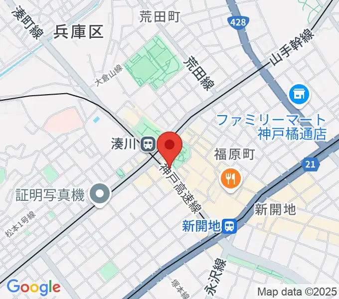 新開地MILKY SOUNDの地図