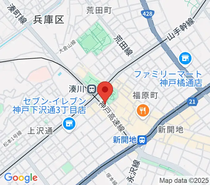 新開地MILKY SOUNDの地図