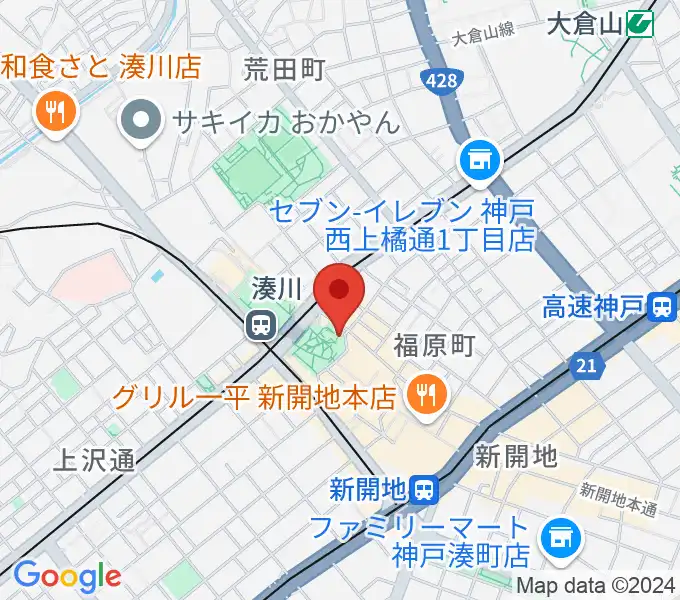 パルシネマしんこうえんの地図