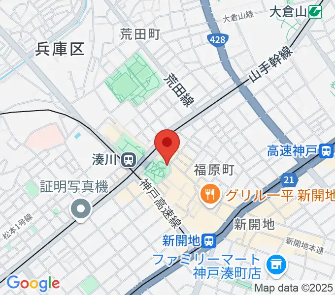 パルシネマしんこうえんの地図