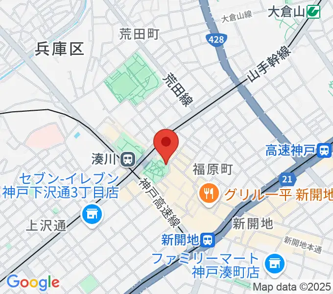 パルシネマしんこうえんの地図