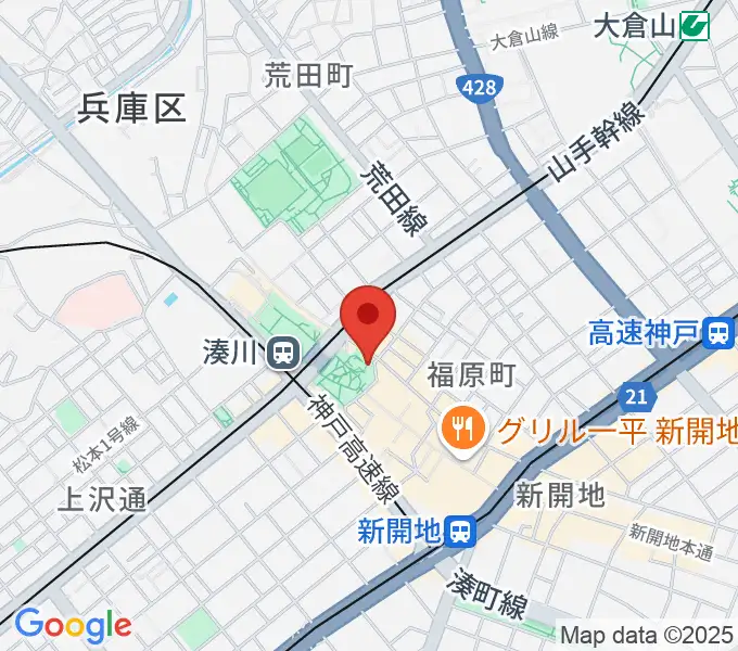 パルシネマしんこうえんの地図
