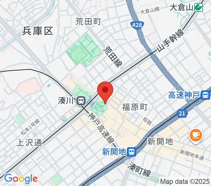 パルシネマしんこうえんの地図
