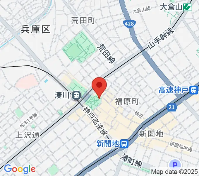 パルシネマしんこうえんの地図