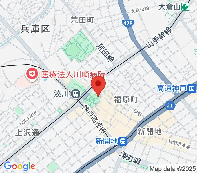 パルシネマしんこうえんの地図