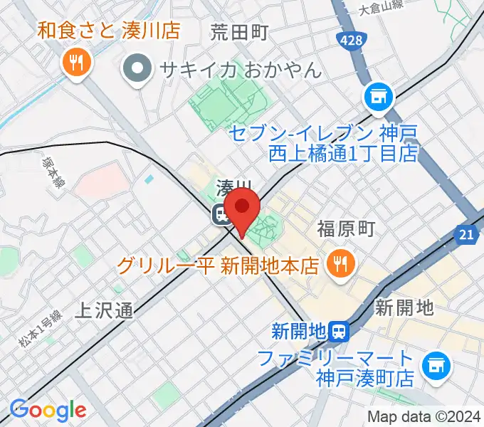 一番星食堂の地図