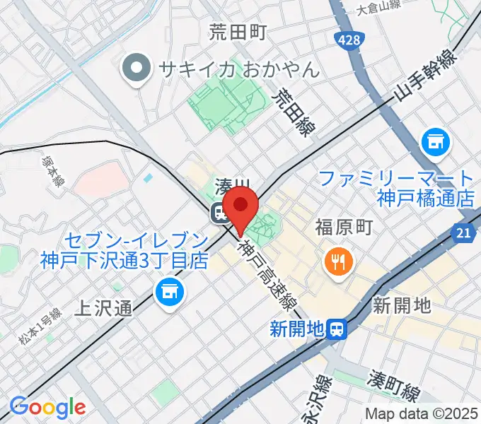 一番星食堂の地図