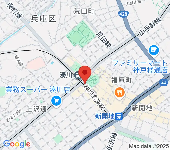 一番星食堂の地図
